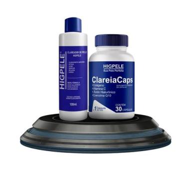 Imagem de Kit Clareador Higpele 100ml + Clareia Caps 30 Cápsulas