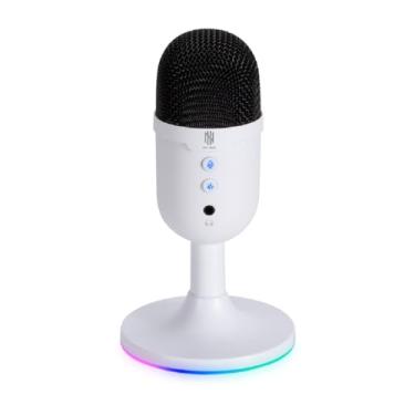 Imagem de Microfone Gamer New Hero Vox, RGB, USB, Branco