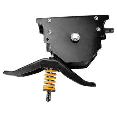 Imagem de 159056 Guincho de pneu sobressalente RV para trailers caminhões motorhomes, suporte de pneu sobressalente com cabo deslocado, suporte de guincho de reboque de roda sobressalente, conjunto de elevação