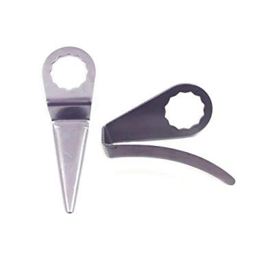 Imagem de TOABLEVEL Lâmina de faca elétrica fria 57 mm 2,37 polegadas 60 mm lâmina de gancho para portas de carro cortador de vedação de janela kit de remoção de para-brisa pneumático peças