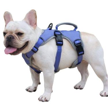 Imagem de Arnês para cães Huntboo Escape Proof Refletivo Technicolor Blue