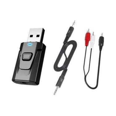 Imagem de Transmissor E Receptor De Áudio Bluetooth 5.4 Para Carro, Adaptador De