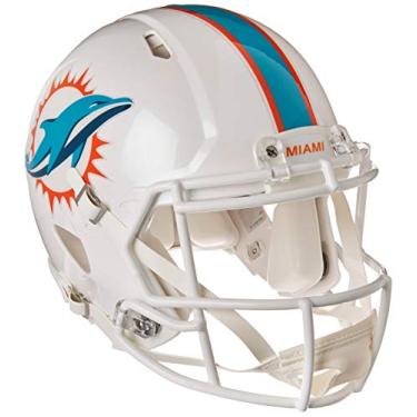 Imagem de Capacete de futebol americano autêntico Riddell NFL Miami Dolphins Speed
