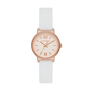 Imagem de Skechers Relógio Esportivo Casual Feminino Analógico de Quartzo Metal e Silicone, Ardmore - ouro rosa,