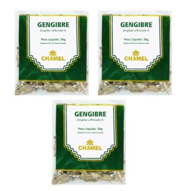 Imagem de Chá Gengibre Raiz Kit 3 Pacotes Chamel