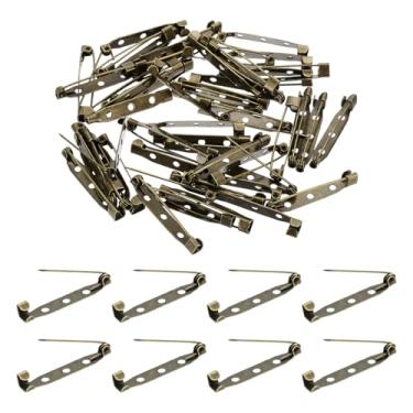 Imagem de PATIKIL Broche traseiro de 50 peças, pino de barra de 35 mm (1,37") fecho de segurança traseiro, bronze