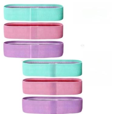 Imagem de kit Faixas Elástica de Resistência para yoga Pilates Treino Academia 5-11kg/11-15kg/15-22kg(2)