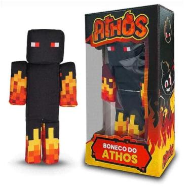 Imagem de Boneco Minecraft Athos 35cm Antialérgico Gamer Original - CosmoKids