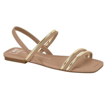 Imagem de Sandália Feminina Moleca Rasteira Com Elástico