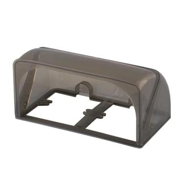 Imagem de Fonte de tomada de plástico para tomada de parede, capa protetora (preto-esticável)