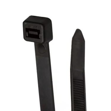 Imagem de Abraçadeira Nylon 20cm 100 Unidades Preta Enforca Gato