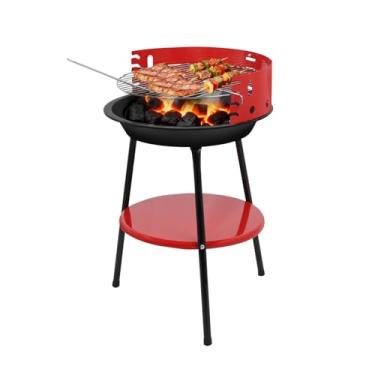 Imagem de Paxlloonge Churrasqueira a carvão com alça, churrasqueira portátil para acampamento ao ar livre, acampamento e jardim