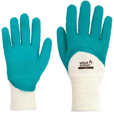 Imagem de Luva de Segurança Green Látex Corrugado Aderente Volk