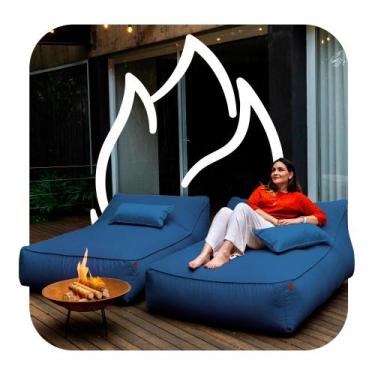Imagem de Espreguiçadeira de Jardim Puff Duo Para Casal  Eco Flame Garden - Sofá