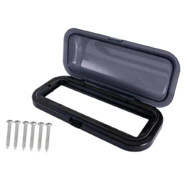 Imagem de Ysyqkn Capa Protetora Impermeável para Aparelho de Som de Barco, 23x10cm, Fácil de Instalar, com Design Articulado, Peça de Reposição Universal.