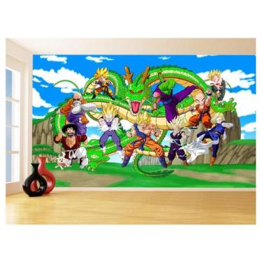 Imagem de Papel De Parede Dragon Ball Goku Vegeta Anime 3,5M Dbz448 - Você Decor