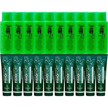 Imagem de Atacado 10 Pomada Massageadora Fisiofort + 10 Gel Detonador - Bio Inst