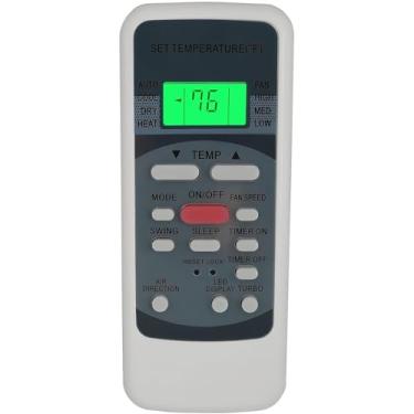 Imagem de Controle remoto de substituição universal para ar condicionado TGM Midea AC RG51ME/EU RG51A(2)/EU1 RG51A(2) EU1 MWPOT12SA MWPOT12S MWPOT18S MWPOT24S MAW06R1BWT luz de fundo verde