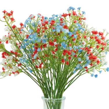 Imagem de Bairdish Babys Breath Flores artificiais - Pacote com 15 buquês de decoração de festa de casamento em massa de Gypsophila, hastes florais falsas para vaso de casa, jardim, mesa, centro de mesa, sala