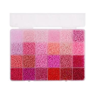 Imagem de Conjunto De Miçangas Coloridas De 3mm Com 24 Compartimentos Para DIY, 