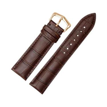 Imagem de Pulseira De Couro Para Relógio Série Turtle TNK Interface Plana 12-24m