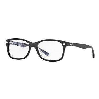 Imagem de Óculos Ray-Ban Feminino 5228 Top Mat Preto Sobre Tex Camuflagem 53mm