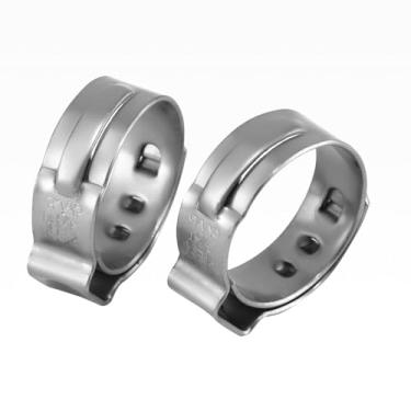 Imagem de PLUMBINGMASTER Anéis de fixação PEX de 3/10.2 cm, anéis de crimpagem de aço inoxidável 304 premium, para conexões de encaixe de tubulação PEX (100 peças por tamanho)