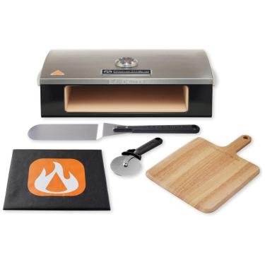 Imagem de BakerStone Forno de Pizza Profissional para Churrasqueira Inclui Acessórios, Aço Inox