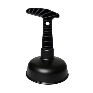 Imagem de INBWENH Mini êmbolo de pia com alça curta, desentupidor de entupimento de drenagem para banheiro, cozinha, vaso sanitário, chuveiro, sucção potente, design compacto, preto
