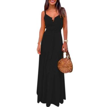 Imagem de Vestido Longo Camadas 3 Marias Decote Casual Festa Casamento Convidada