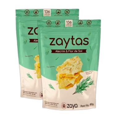 Imagem de Kit 2X: Biscoito Zaytas Alecrim/Flor Sal S/Glúten Zaya 80g