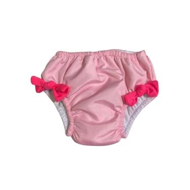 Imagem de Fralda de Banho Reutilizável para Piscina, Biquíni de Natação Infantil Rosa bebê (24 a 36 Meses)