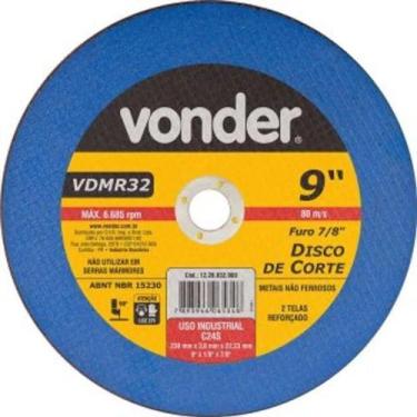 Imagem de Disco de Corte 230 X 3 X 22,23mm G24 para Metais Não Ferrosos-vonder-1
