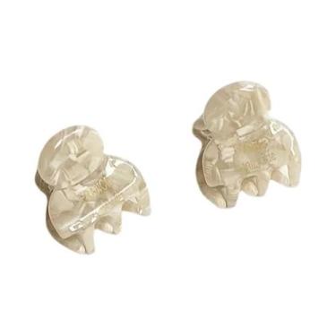 Imagem de Conjunto De 2 Mini Presilhas De Cabelo De Acetato Fofas E Elegantes, T