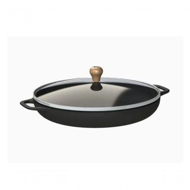 Imagem de Frigideira Gourmet 2L Alça Ferro Tampa Vidro Libaneza 26Cm