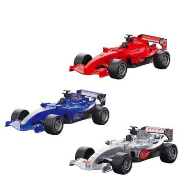 Imagem de Brinquedo Carro Fricção Pull Back Super Racing Kit com 3 - DMTOYS, 1 u