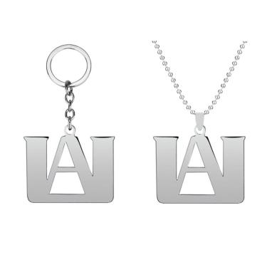 Imagem de Pingente de chaveiro My Hero Academia A Letter em aço inoxidável