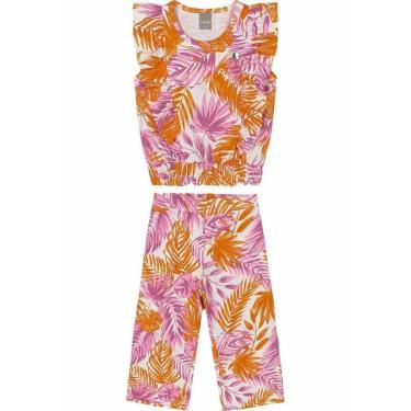Imagem de Conjunto infantil menina folhas Mundi-Feminino