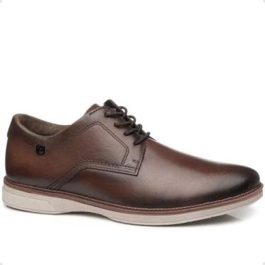 Imagem de Sapato masculino esporte fino pegada marrom, 41, Marrom