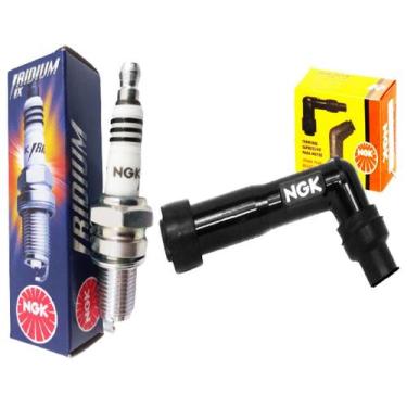 Imagem de Vela Iridium e Cachimbo Yamaha Xtz 600 Super Tenere Xtz 750 Ngk