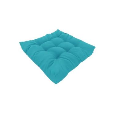 Imagem de Assento Futon Almofada Grande 60x60cm Estofada Conforto Para Sala Sofá