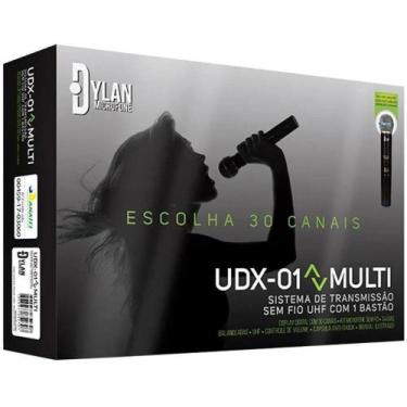 Imagem de Microfone Profissional Sem Fio Digital Original Dylan UHF Udx-01