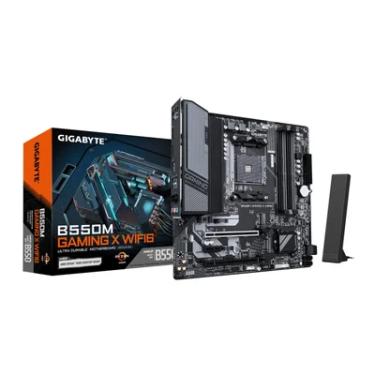 Imagem de Placa Mãe Gigabyte B550m Gaming X Wifi6, Amd Am4, Matx, Wf/blt, Ddr4 - B550m Gaming X Wifi6