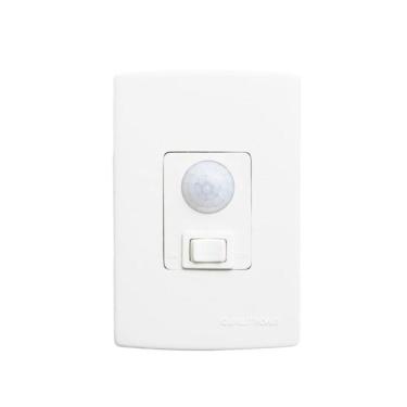 Imagem de Sensor de Presença de Parede para Embutir com Fotocélula 180° Qi6 3 Fios Qualitronix