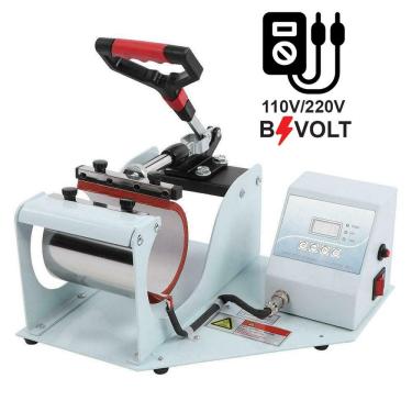 Imagem de Prensa Térmica Sublimação para Personalização de Canecas Long Drink Squeezes Bivolt Lorben