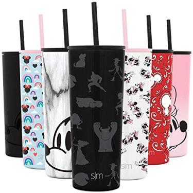Imagem de Simple Modern Copo térmico Disney com tampa flip e tampa de canudo | Presentes para mulheres homens caneca de viagem reutilizável de aço inoxidável para garrafa de água | Coleção clássica | 680 g Pixar: sombras