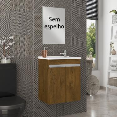 Imagem de Gabinete para Banheiro Celta 2 portas Freijó compacto