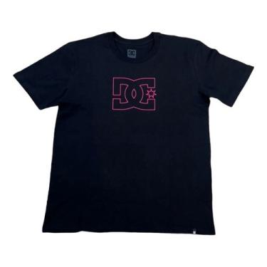Imagem de Camiseta Dc Shoes Star Outline Preto/pink