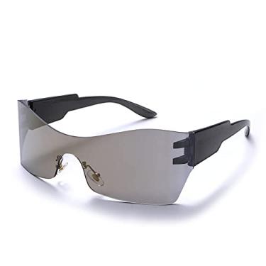 Imagem de Esportes Tendências Óculos Óculos de Sol Mulheres Homens Moda Punk Óculos Óculos Designer Espelho Óculos Esportivos Óculos Óculos, 12, Como Mostrado