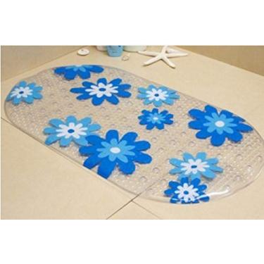 Imagem de SHENGANG Tapete de banho antiderrapante almofada de chuveiro de massagem com desenho animado de sucção tapete de banho infantil tapete de banheiro tapete de banheira, 14,38x69cm